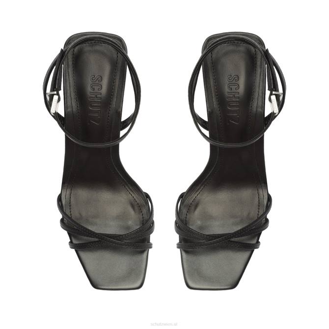 bei Schutz Amelia quadratische Sandale aus Nappaleder Schwarz D60T213