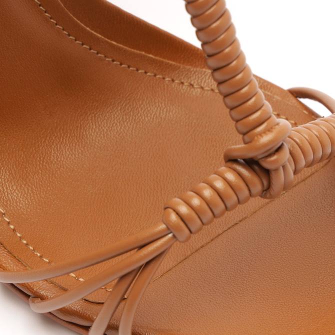 bei Schutz Amunet Blockledersandale neues Holz D60T74