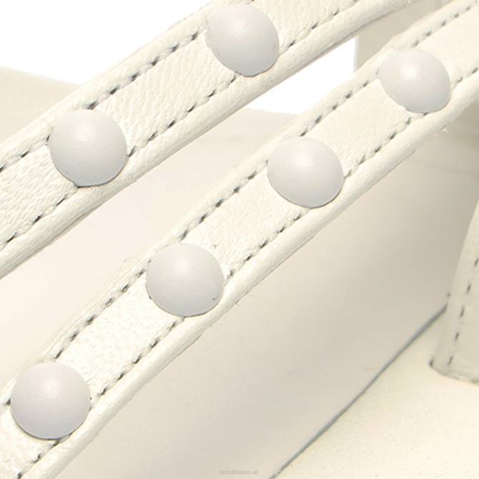 bei Schutz Anne Mid-Sandale aus Nappaleder Weiss D60T333