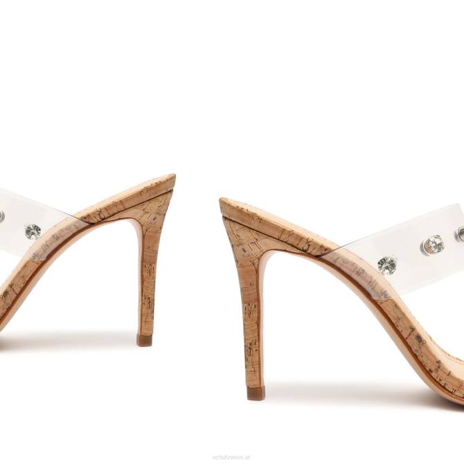 bei Schutz Ariella Kork-Vinyl-Sandale klar D60T340