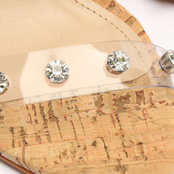 bei Schutz Ariella Kork-Vinyl-Sandale klar D60T340