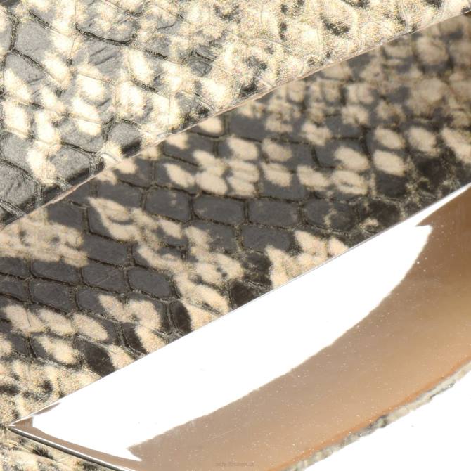 bei Schutz Aruana-Ledersandale mit Schlangenprägung natürliche Schlange D60T326