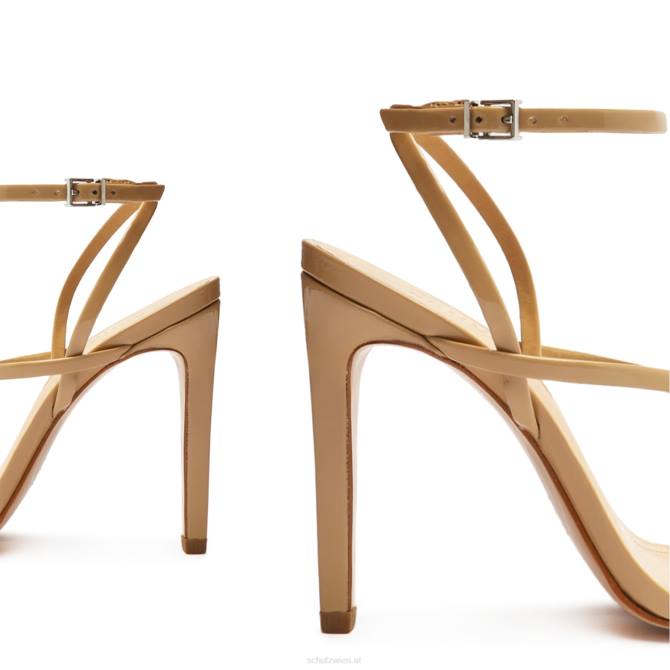 bei Schutz Bari-Lackledersandale hell beige D60T273