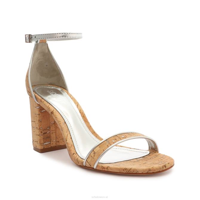 bei Schutz Cadey Lee Block lässige Ledersandale Silber D60T50