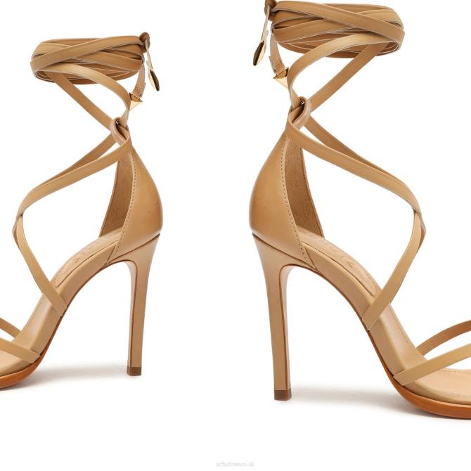 bei Schutz Calandra-Sandale aus Nappaleder helles Holz D60T302