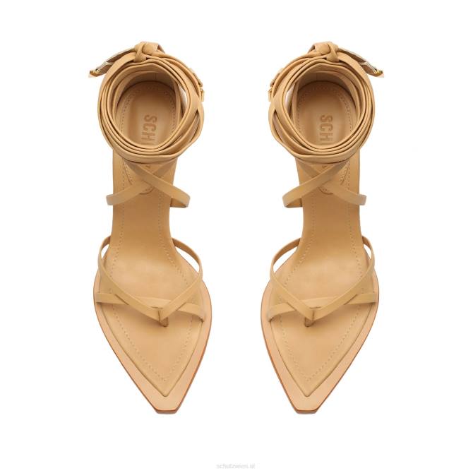 bei Schutz Calandra-Sandale aus Nappaleder helles Holz D60T302