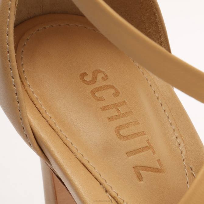 bei Schutz Calandra-Sandale aus Nappaleder helles Holz D60T302