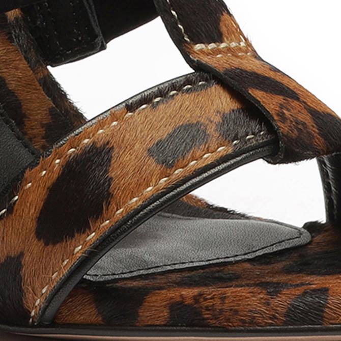 bei Schutz Chantelle-Ledersandale mit Leopardenmuster natürliche Schlange D60T133