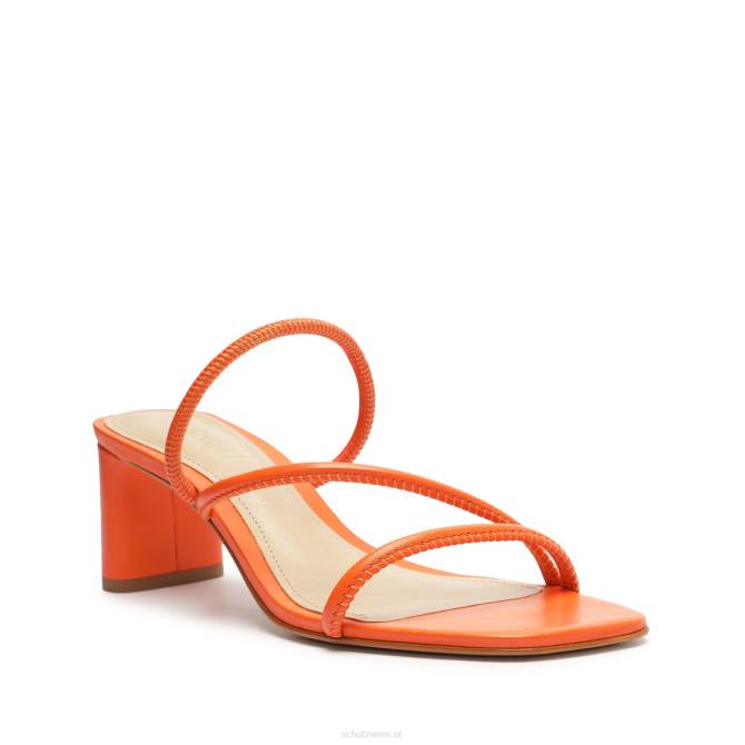 bei Schutz Chessie Mid-Sandale aus Nappaleder Flammenorange D60T203