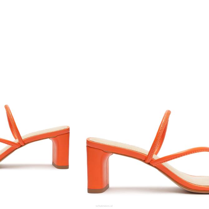bei Schutz Chessie Mid-Sandale aus Nappaleder Flammenorange D60T203