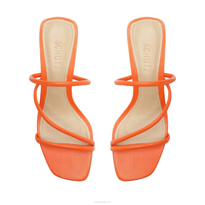 bei Schutz Chessie Mid-Sandale aus Nappaleder Flammenorange D60T203