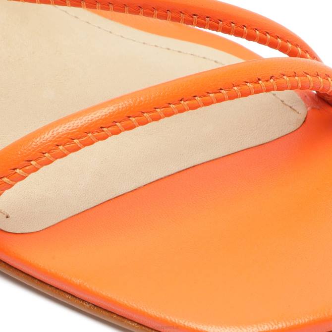 bei Schutz Chessie Mid-Sandale aus Nappaleder Flammenorange D60T203