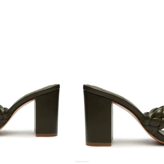 bei Schutz Cicely Blocksandale Militärgrün D60T93