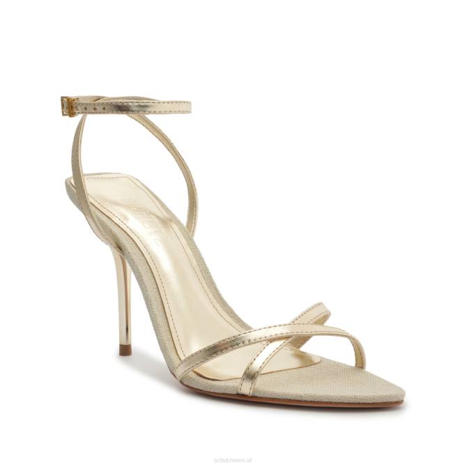 bei Schutz Claudia Metallic-Ledersandale Gold D60T242
