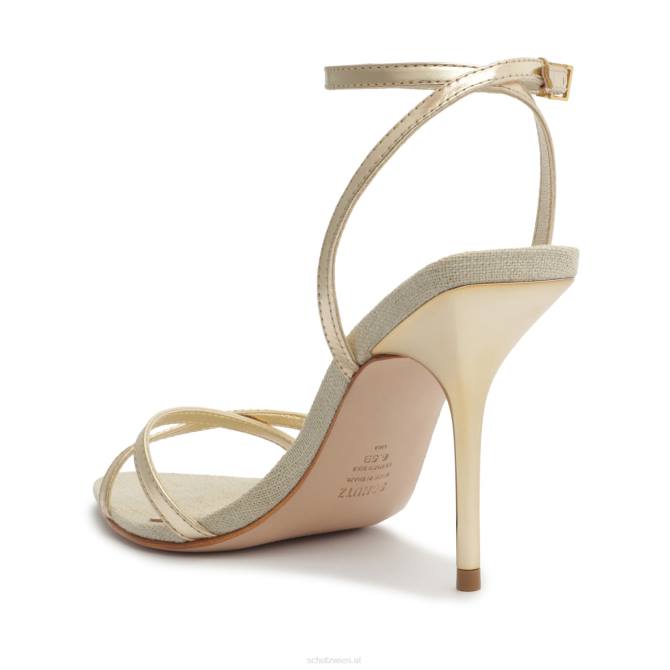 bei Schutz Claudia Metallic-Ledersandale Gold D60T242