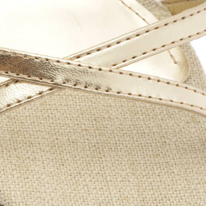 bei Schutz Claudia Metallic-Ledersandale Gold D60T242