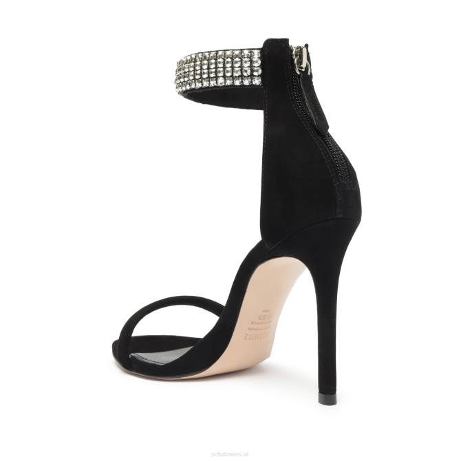 bei Schutz Dalva Nubuk-Sandale Schwarz D60T262