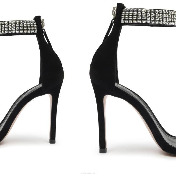 bei Schutz Dalva Nubuk-Sandale Schwarz D60T262