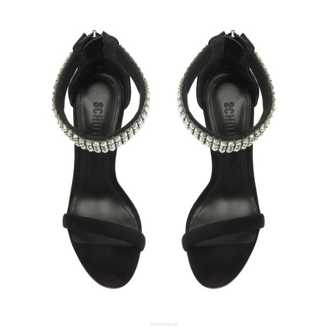 bei Schutz Dalva Nubuk-Sandale Schwarz D60T262