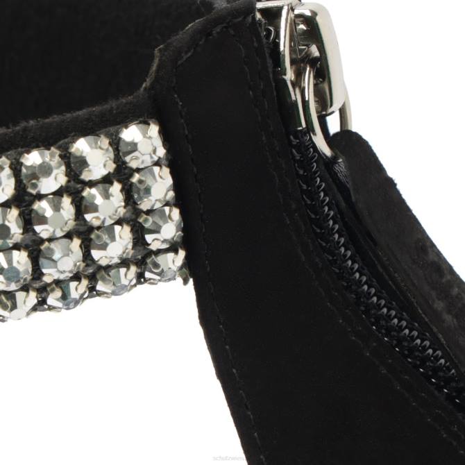 bei Schutz Dalva Nubuk-Sandale Schwarz D60T262