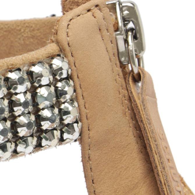 bei Schutz Dalva Nubuk-Sandale echtes Beige D60T261