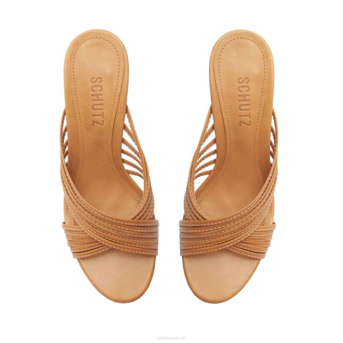 bei Schutz Evangeline Atanado Ledersandale Honigpfirsich D60T44