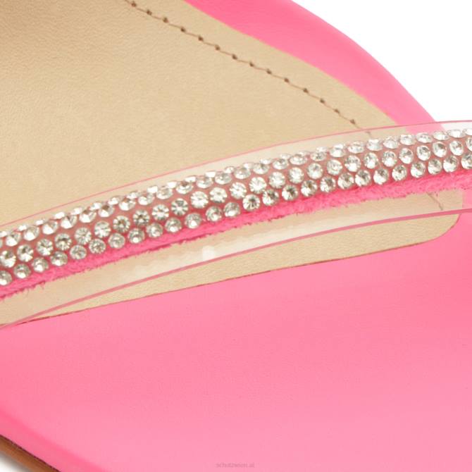 bei Schutz Fabienne-Sandale aus Stretchleder und Vinyl Rosa D60T298