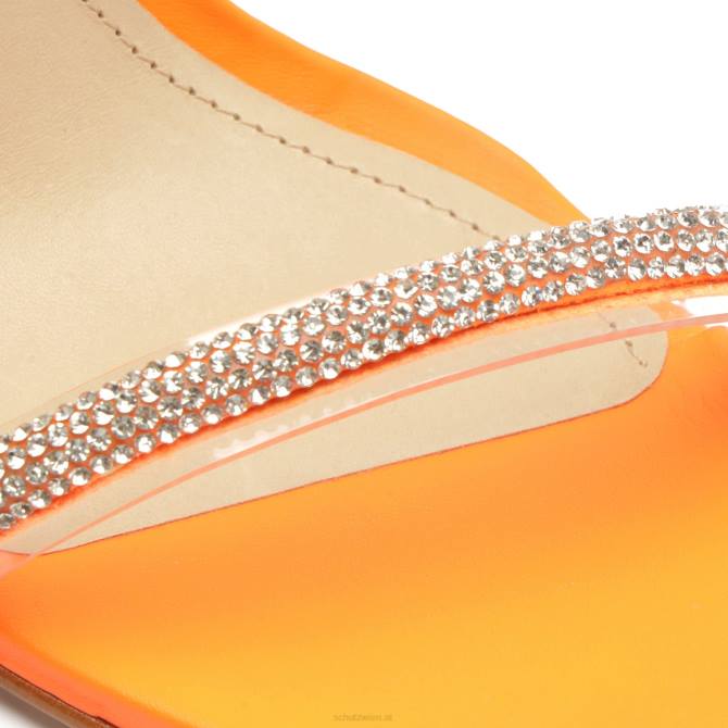 bei Schutz Fabienne-Sandale aus Stretchleder und Vinyl orange D60T296