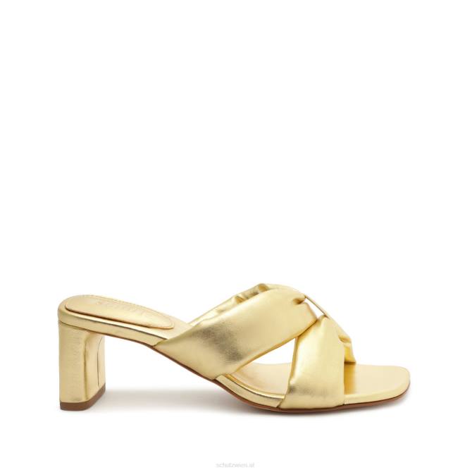 bei Schutz Fee-Mid-Metallic-Ledersandale Gold D60T32