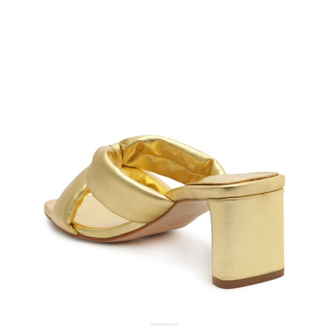 bei Schutz Fee-Mid-Metallic-Ledersandale Gold D60T32