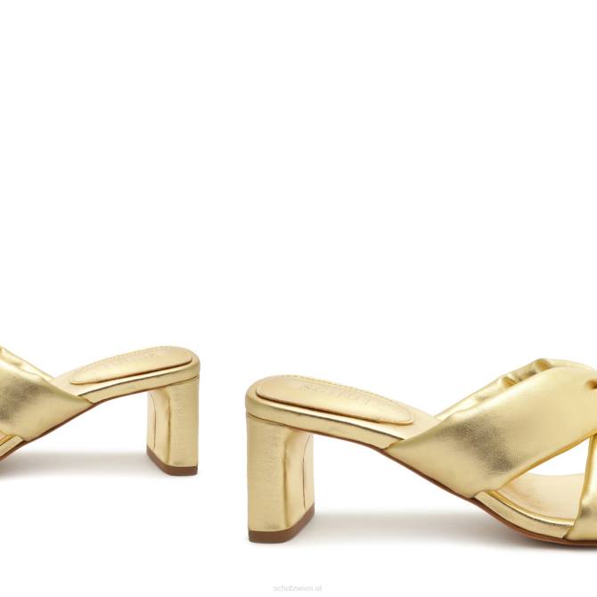 bei Schutz Fee-Mid-Metallic-Ledersandale Gold D60T32