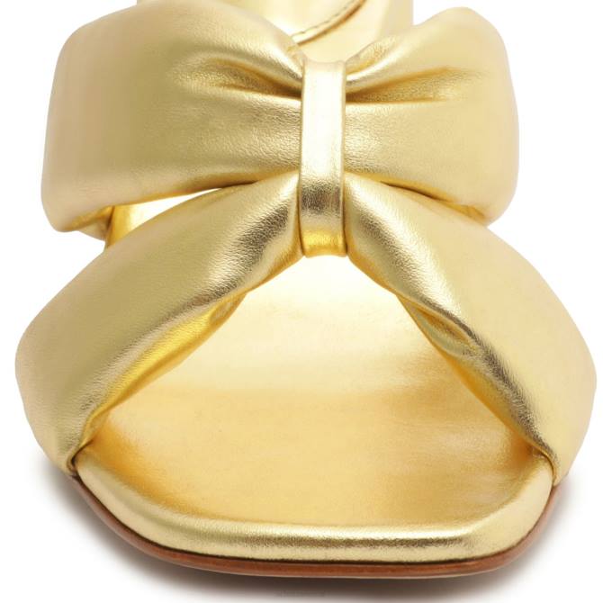 bei Schutz Fee-Mid-Metallic-Ledersandale Gold D60T32