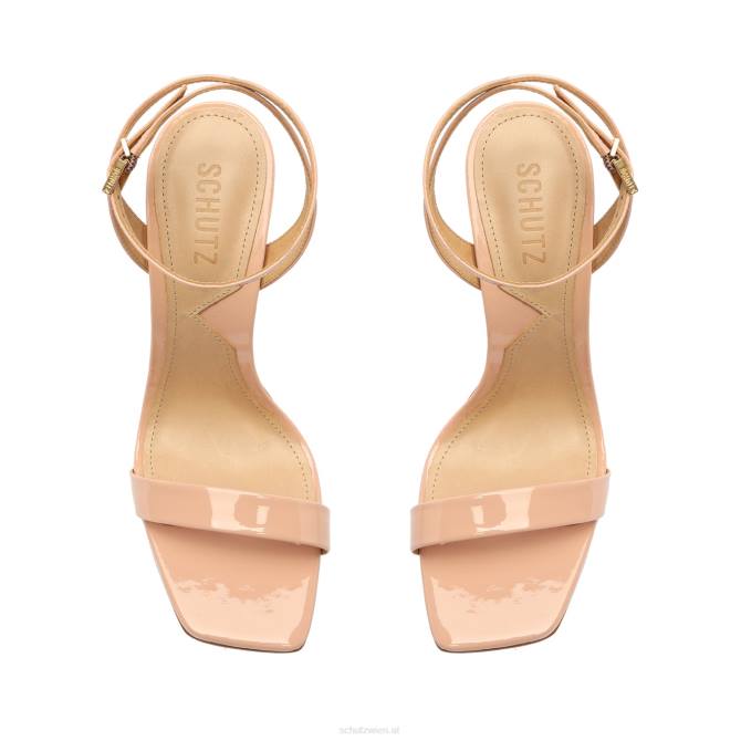 bei Schutz Filipa-Sandale aus Lackleder Beige D60T66