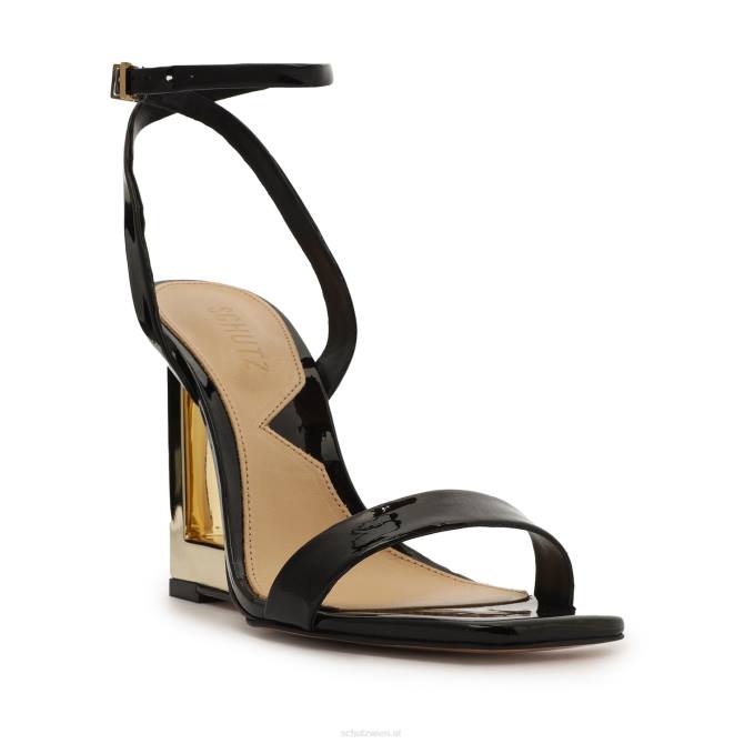 bei Schutz Filipa-Sandale aus Lackleder Schwarz D60T65