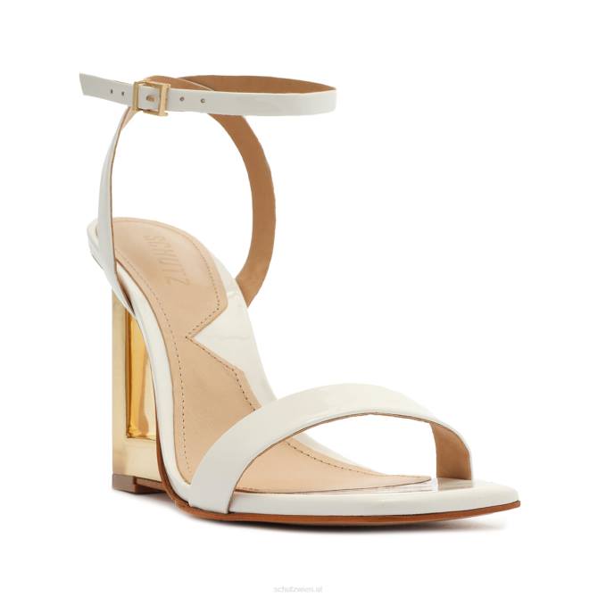 bei Schutz Filipa-Sandale aus Lackleder Weiss D60T86