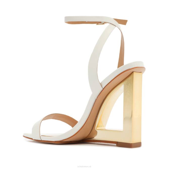 bei Schutz Filipa-Sandale aus Lackleder Weiss D60T86