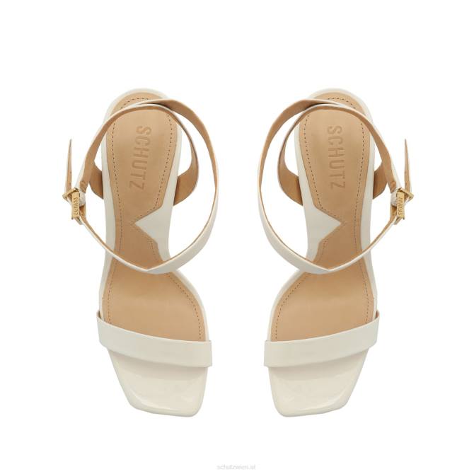 bei Schutz Filipa-Sandale aus Lackleder Weiss D60T86