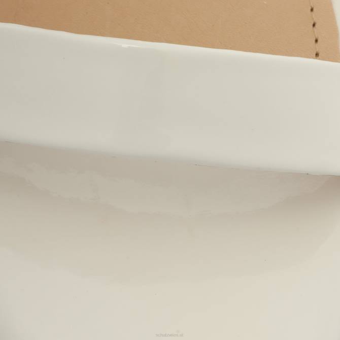 bei Schutz Filipa-Sandale aus Lackleder Weiss D60T86
