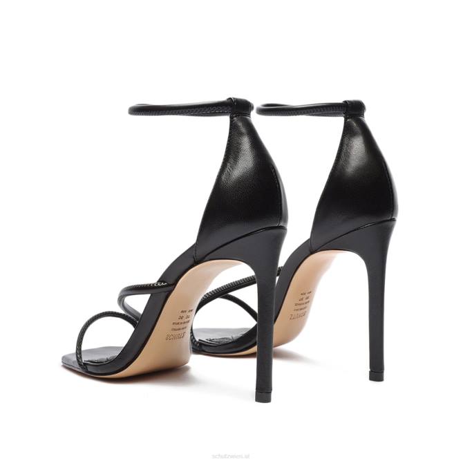 bei Schutz Gaiah-Ledersandale Schwarz D60T328