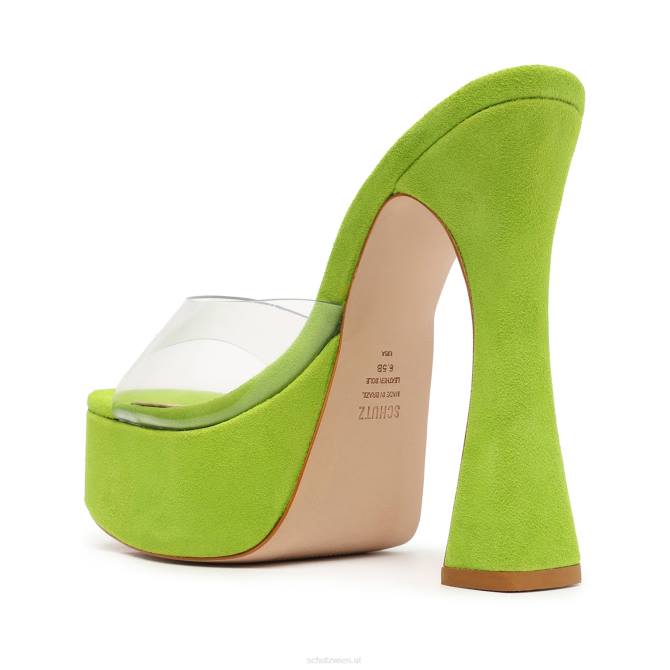 bei Schutz Haila-Sandale aus Vinyl und Wildleder helles Blatt D60T128