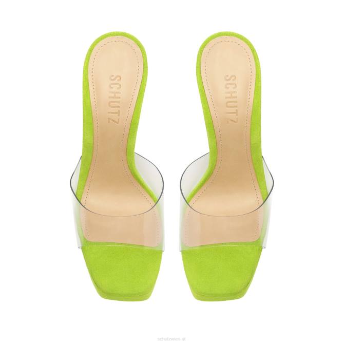 bei Schutz Haila-Sandale aus Vinyl und Wildleder helles Blatt D60T128