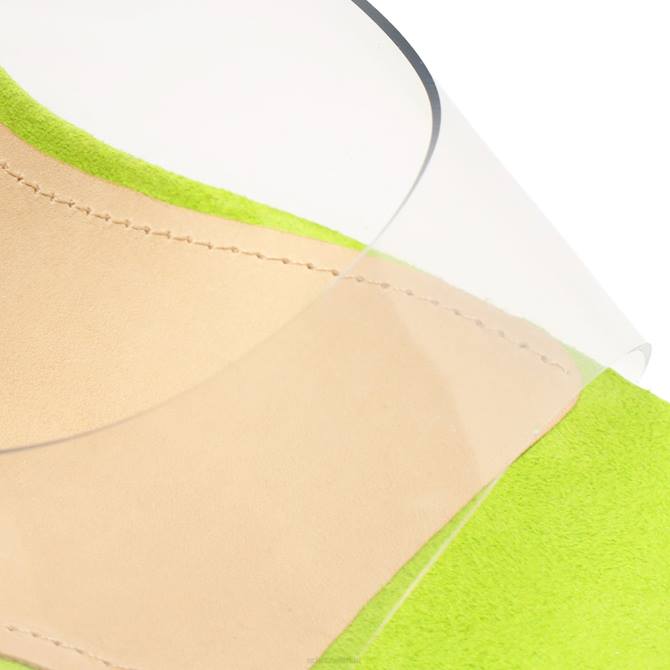 bei Schutz Haila-Sandale aus Vinyl und Wildleder helles Blatt D60T128