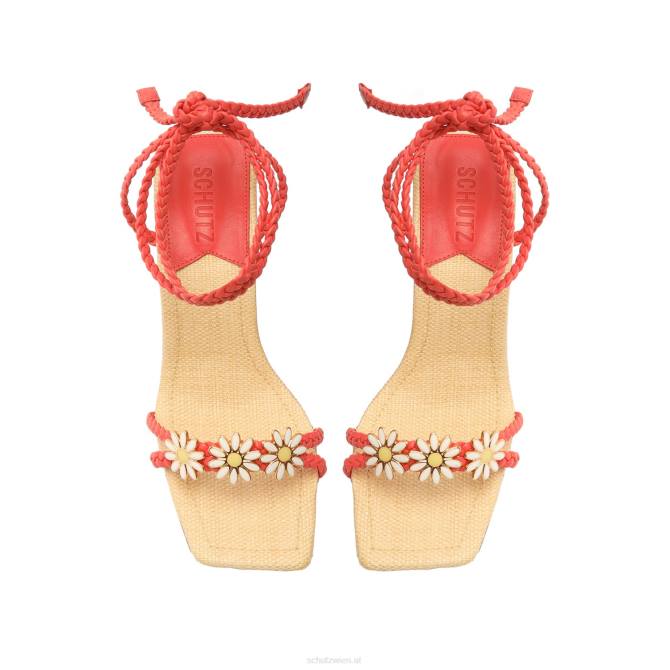 bei Schutz Hina Atanado Ledersandale Koralle D60T112