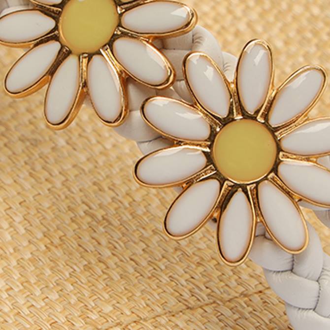 bei Schutz Hina Atanado Ledersandale Weiss D60T141