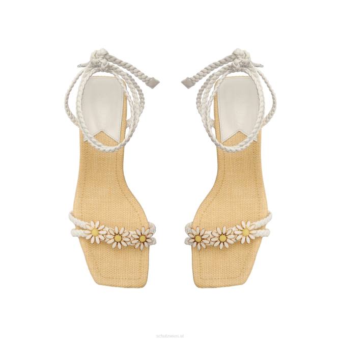 bei Schutz Hina Mid Atanado Ledersandale Weiss D60T369