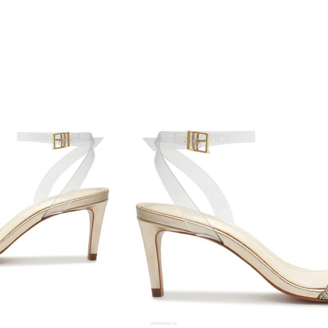 bei Schutz Irina Mid Vinyl-Sandale Platin D60T449