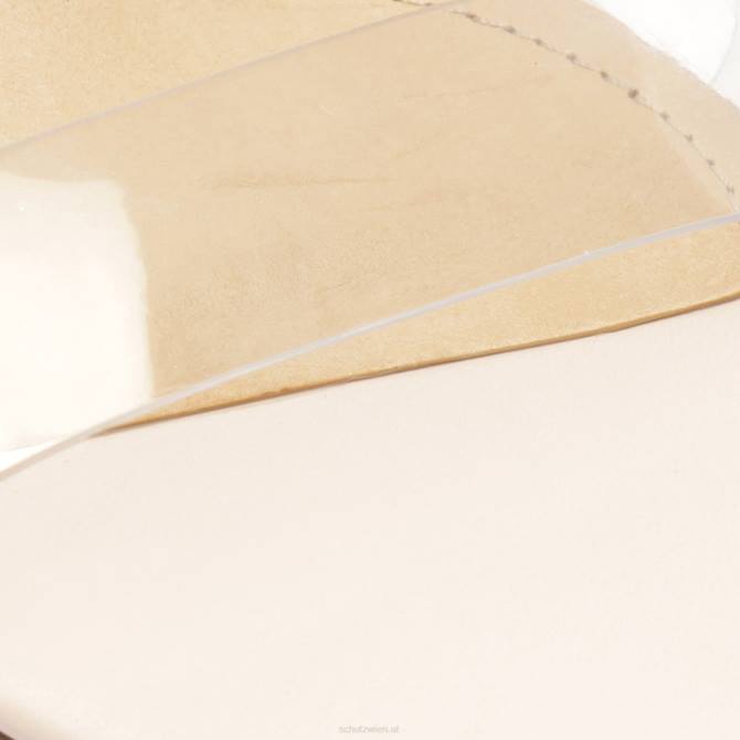 bei Schutz Jessie Mid-Block-Sandale aus Nappaleder und Vinyl rosabeige D60T145