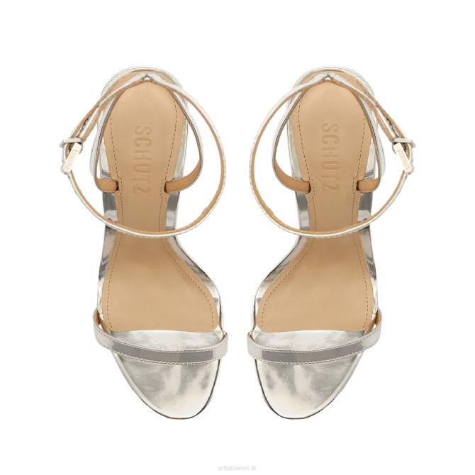 bei Schutz Joenn Specchio Ledersandale Silber D60T309