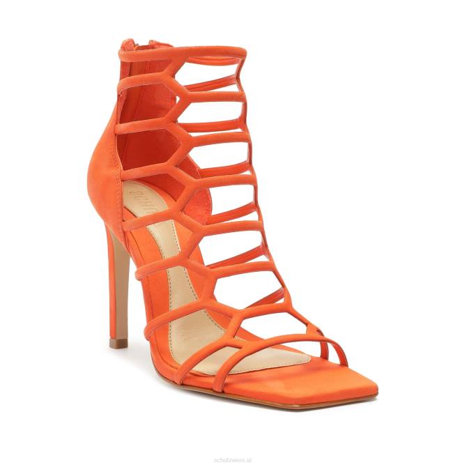 bei Schutz Julianna Nubuk-Sandale Flammenorange D60T278