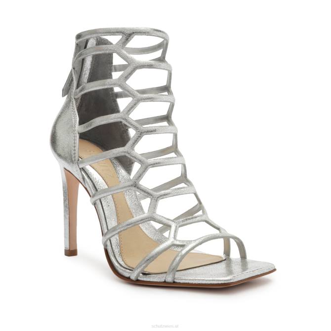 bei Schutz Julianna-Sandale aus Metallic-Leder Silber D60T275